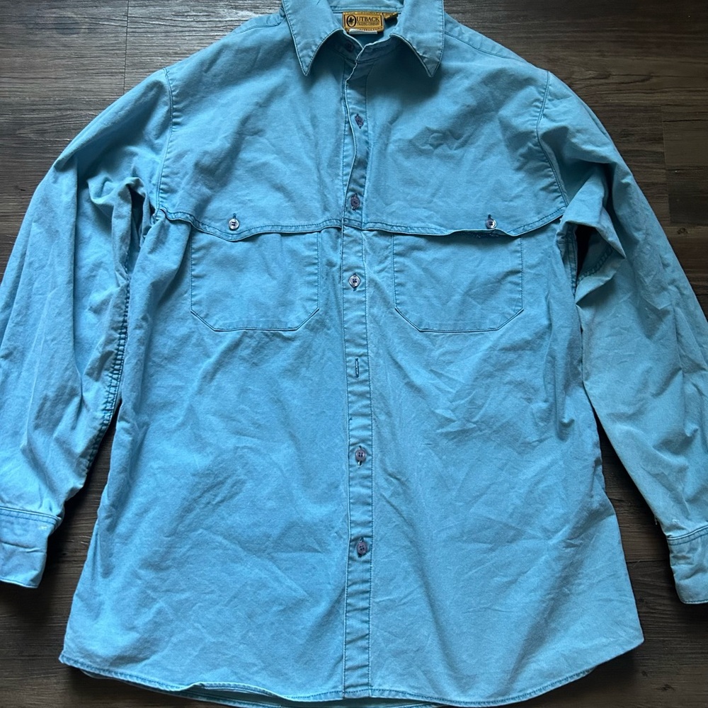 Outback trading Co. heavy cotton Men's jean work  Shirt